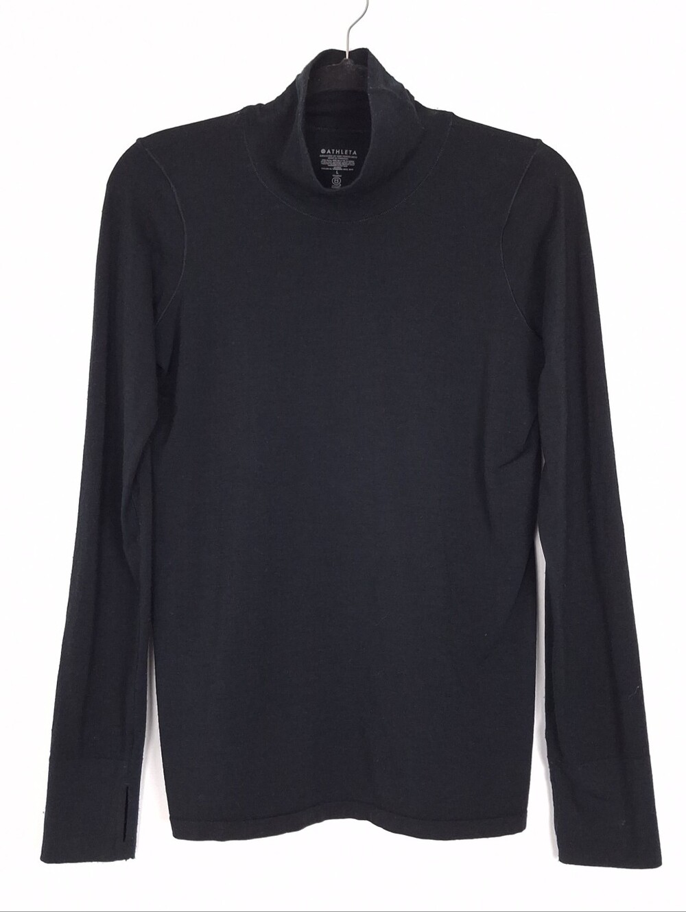 Athleta wool blend base layer turtleneck top hiking outdoor layering fall winter